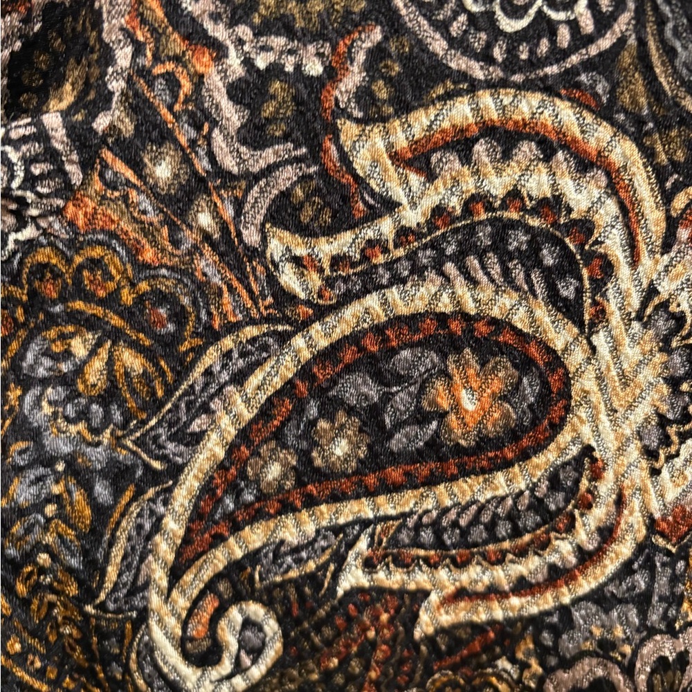 Joseph Ribkoff Paisley Print V-Neck Blouse Top Women’s 10 - Picture 5 of 9